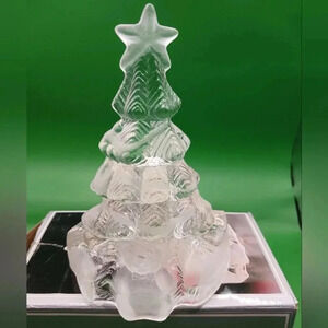 Christmas image frosted christmas tree votive